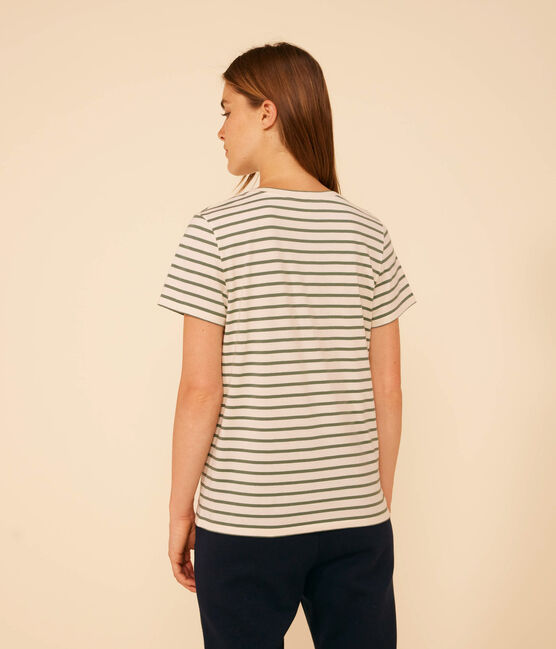 Tee-shirt LE DROIT col rond en coton Femme AVALANCHE/ CROCO