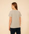 Tee-shirt LE DROIT col rond en coton Femme AVALANCHE/ CROCO