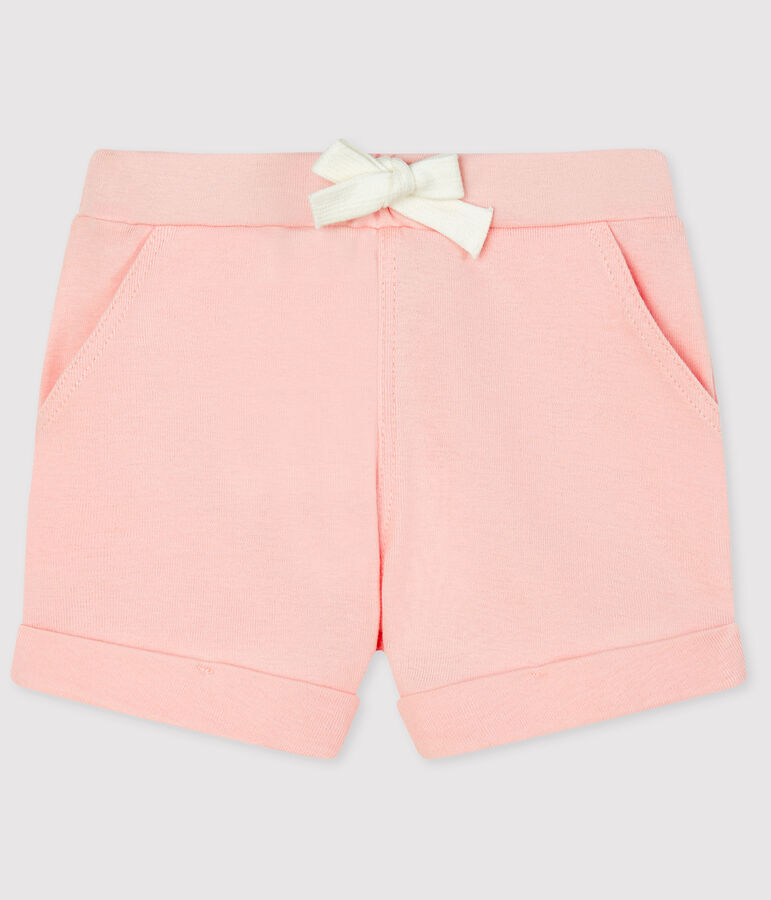 Short b&eacute;b&eacute; fille - gar&ccedil;on en maille rose