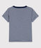 Tee-shirt garçon Petit Bateau x Water Family bleu MEDIEVAL/blanc MARSHMALLOW
