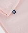Brassi&egrave;re b&eacute;b&eacute; cache-c&oelig;ur en tricot laine et coton ajour&eacute; rose clair