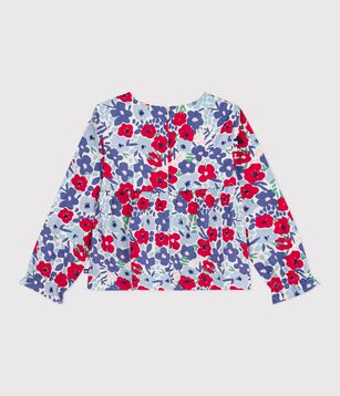 Tee-shirt manches courtes en coton enfant fille AVALANCHE/MULTICO A05FB01 | Petit Bateau