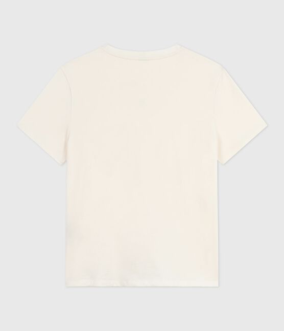Tee-shirt femme le droit en coton manches courtes écru MILK