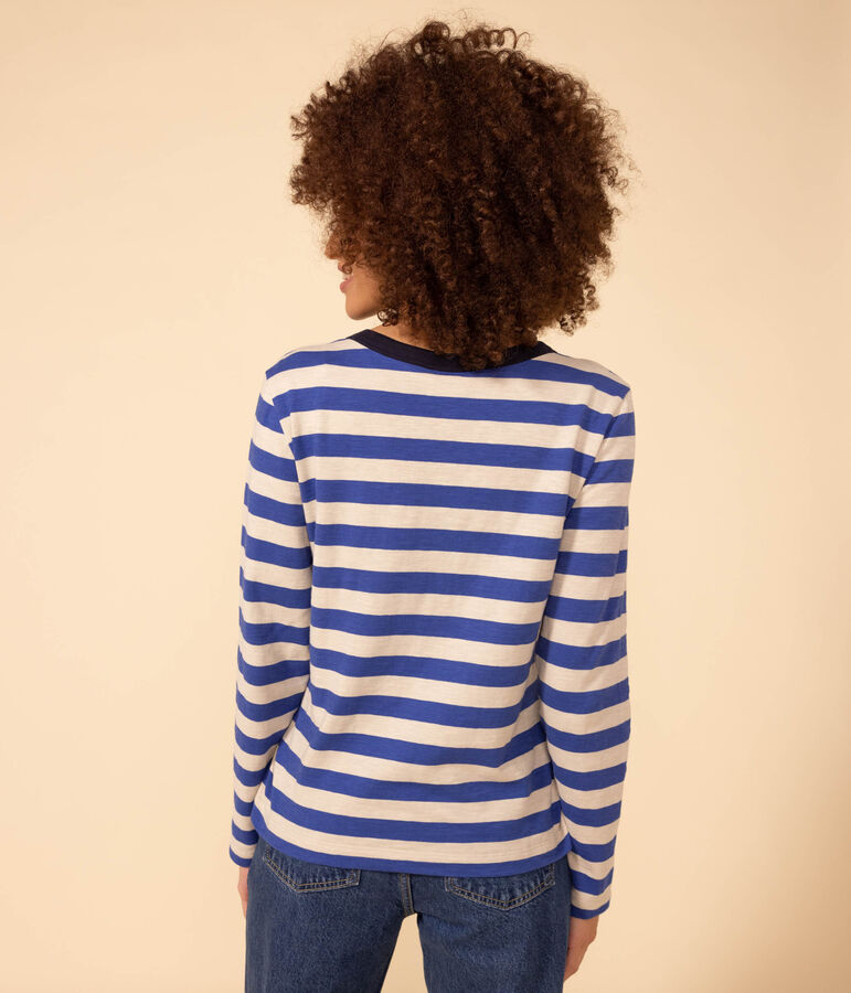 Tee-shirt LE DROIT col rond en coton Femme NEWBLEU/ MASTOC