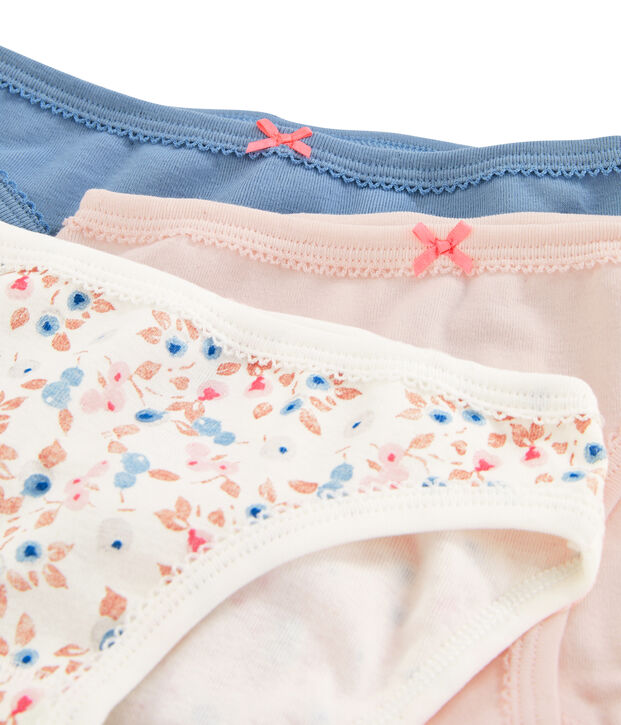 Trio de culottes petite fille multicouleur