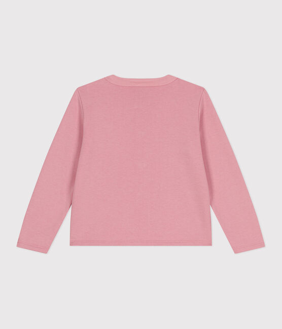 Cardigan enfant en molleton uni rose CHARME