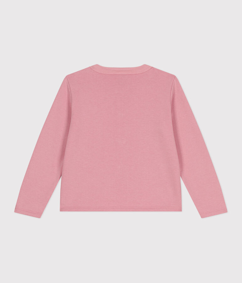 Cardigan enfant en molleton uni rose CHARME