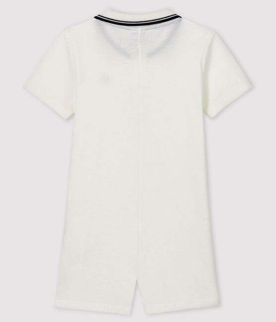 Combicourt polo bébé garçon blanc MARSHMALLOW