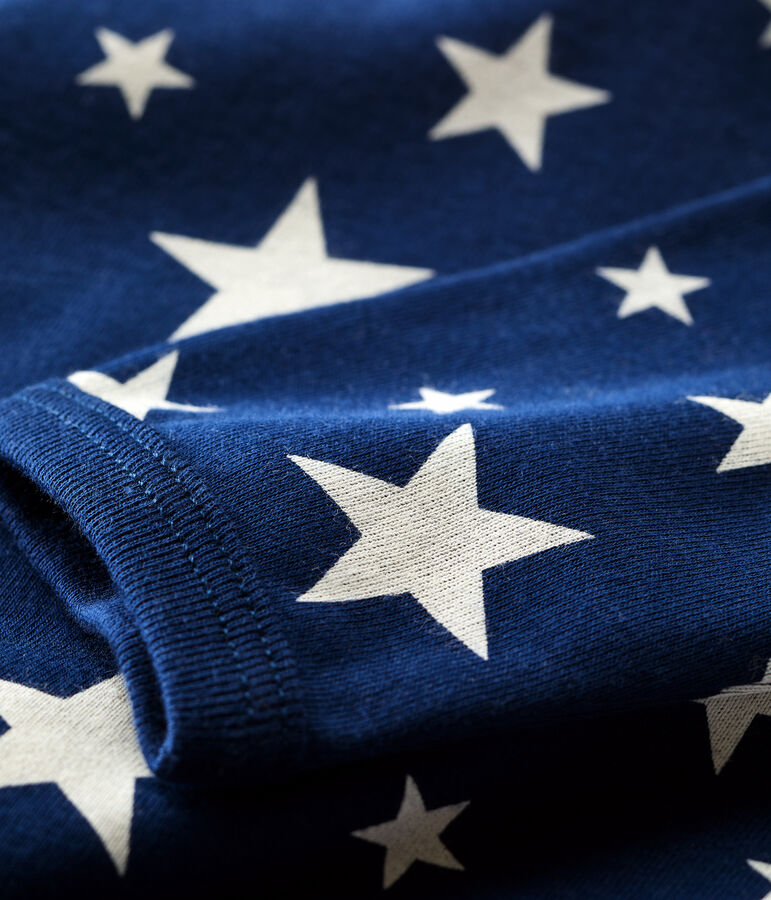 Dors-bien b&eacute;b&eacute; &eacute;toiles en coton bleu MEDIEVAL/blanc MARSHMALLOW