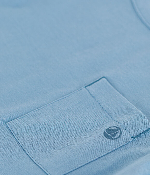 Tee-shirt manches courtes enfant gar&ccedil;on bleu