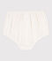 Culotte bloomer bébé en broderie anglaise blanc MARSHMALLOW