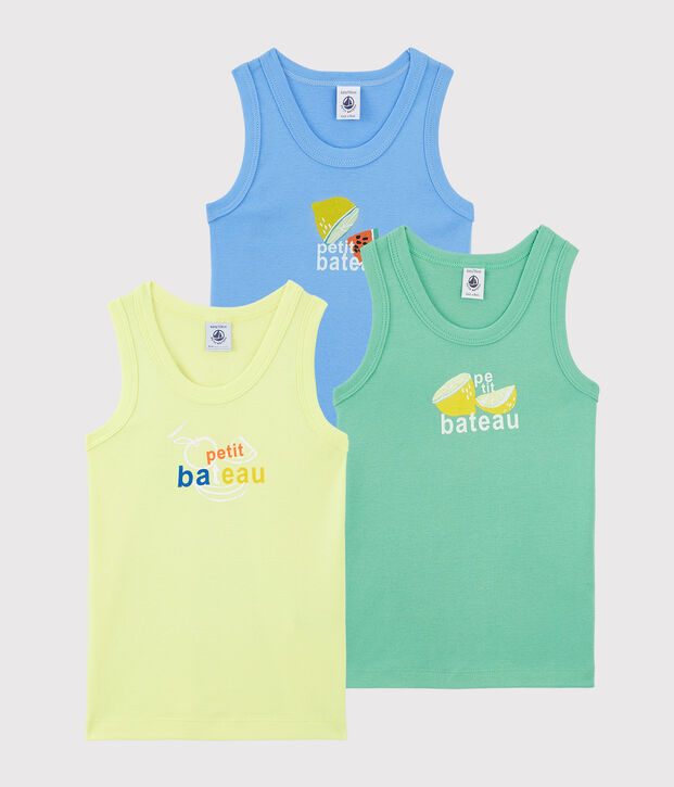 Lot de 3 d&eacute;bardeurs fruits petit gar&ccedil;on multicouleur