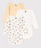 Lot de 3 bodies manches longues bébé en coton variante 1