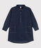 Robe manches longues en denim enfant fille bleu DENIM