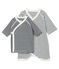 Lot body kimono et brassière bébé en côte variante 1