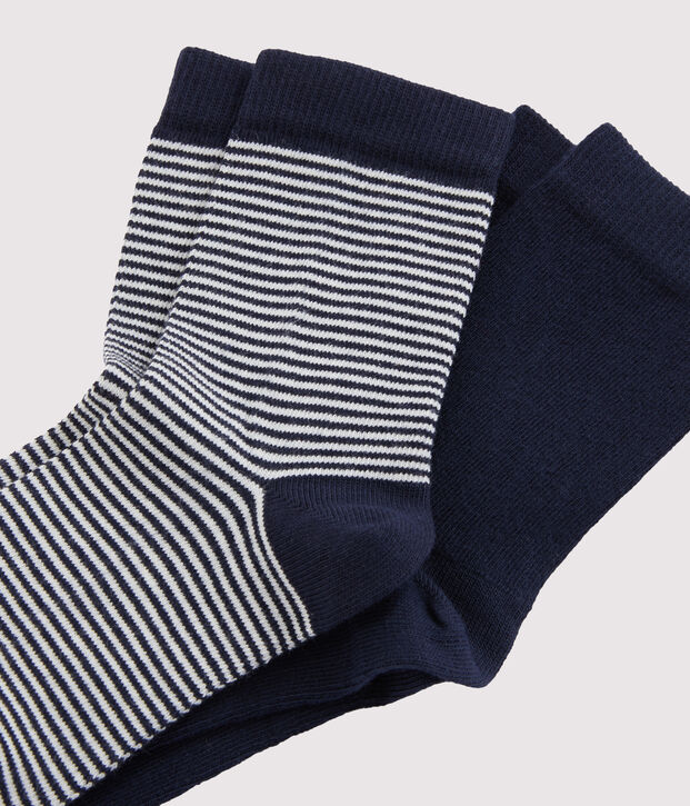 Lot de 2 paires de chaussettes enfant gar&ccedil;on multicouleur