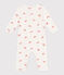 Pyjama bébé en coton sans pieds crabes blanc MARSHMALLOW/blanc MULTICO