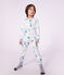 Pyjama enfant en molleton imprim&eacute; dragons blanc/multicouleur