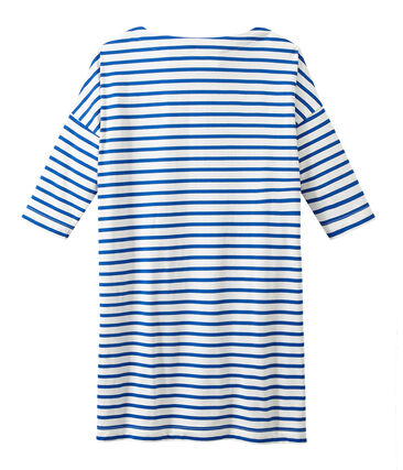 Robe Mariniere Femme Marshmallow Perse Petit Bateau