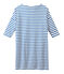 Robe marinière femme blanc MARSHMALLOW/bleu PERSE