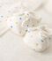 Carré de bain bébé en coton biologique blanc MARSHMALLOW/blanc MULTICO