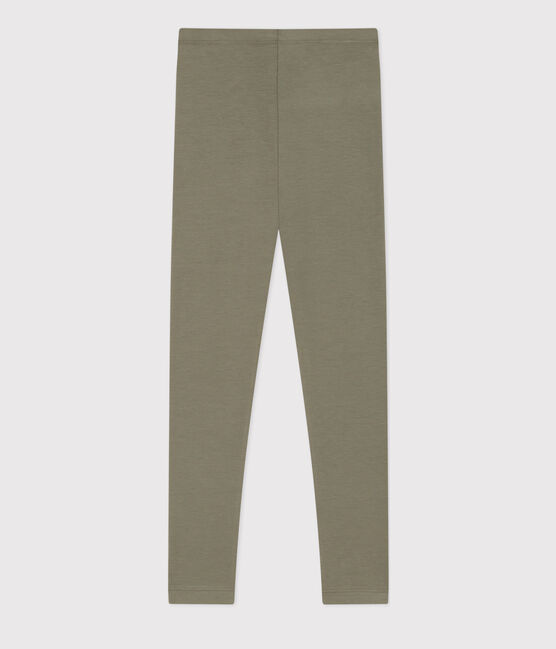 Legging en jersey élasthanne enfant fille vert MARECAGE