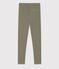 Legging en jersey élasthanne enfant fille vert MARECAGE