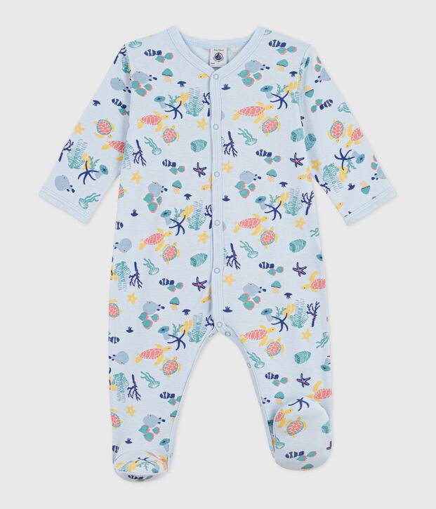 Pyjama b&eacute;b&eacute; en coton imprim&eacute; marin phosphorescent bleu/multicouleur