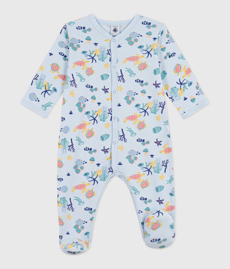Pyjama b&eacute;b&eacute; en coton imprim&eacute; marin phosphorescent bleu/multicouleur