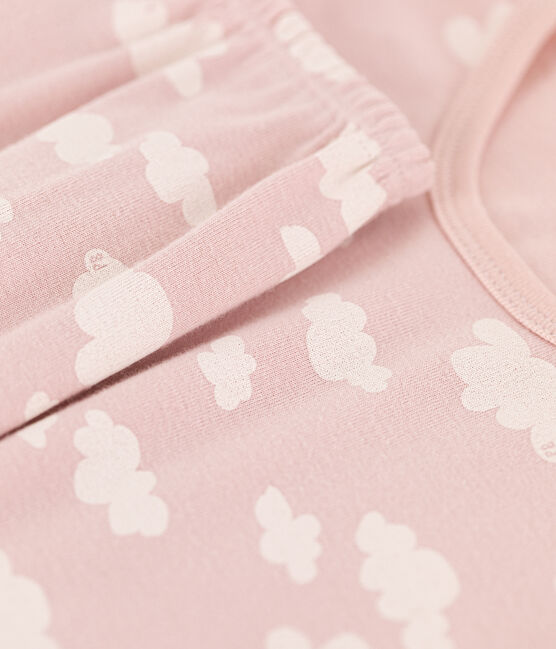 Pyjama ajusté en coton petite fille SALINE/ MARSHMALLOW