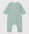 Combinaison longue en tubique matelassé bébé vert PAUL