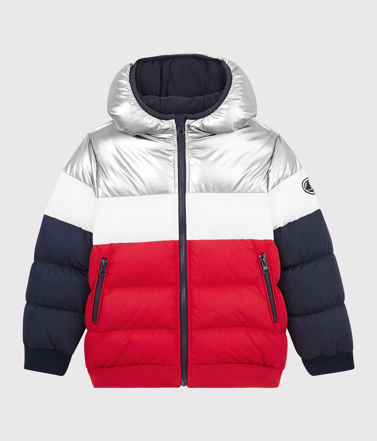 Doudoune enfant Gar&ccedil;on bleu/rouge/blanc
