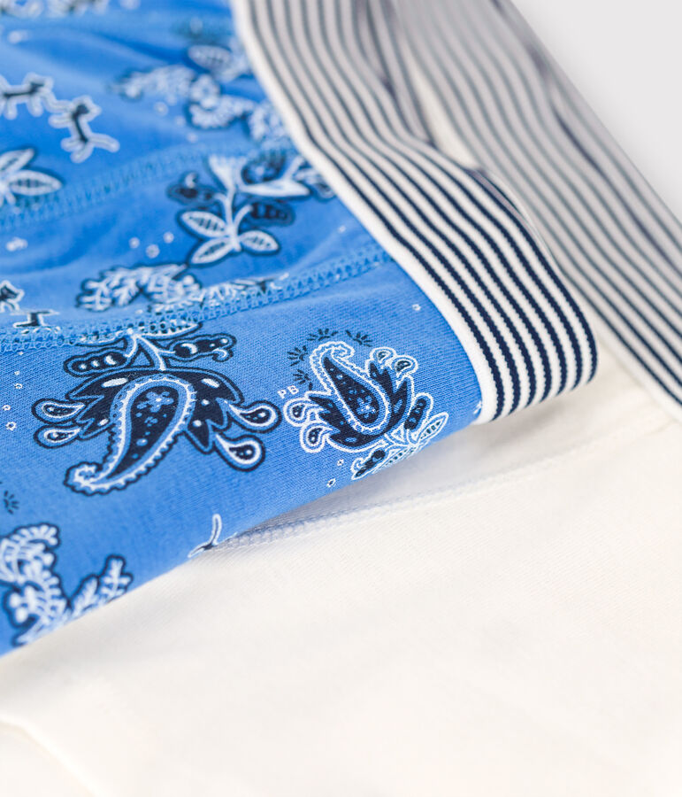 Lot de 2 boxers petit gar&ccedil;on bandana en coton biologique multicouleur