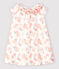 Robe manches courtes en popeline bébé fille blanc MARSHMALLOW/blanc MULTICO