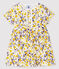 Robe manches courtes bébé fille blanc MARSHMALLOW/blanc MULTICO