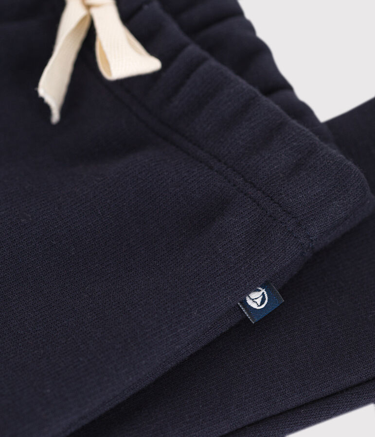 Pantalon en molleton doux et chaud b&eacute;b&eacute; bleu SMOKING