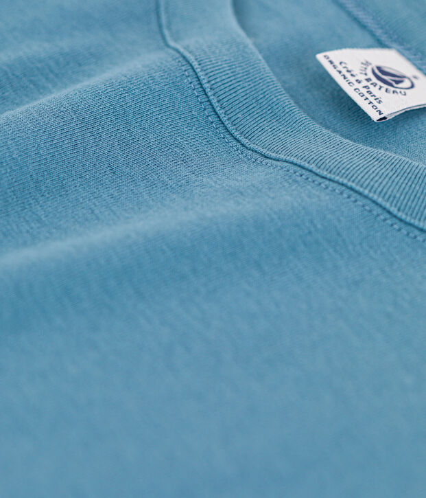 Tee-shirt L'ICONIQUE col rond en coton Femme bleu