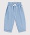 Pantalon b&eacute;b&eacute; en chambray bleu