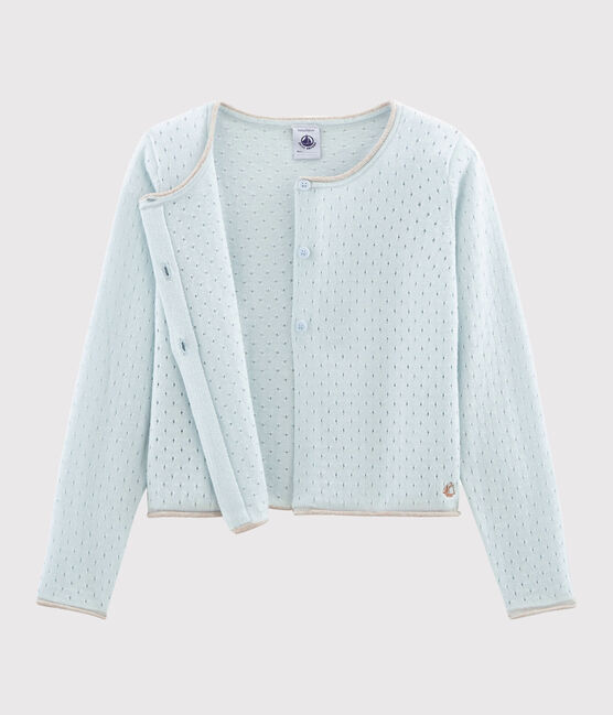 Cardigan enfant fille bleu BOCAL