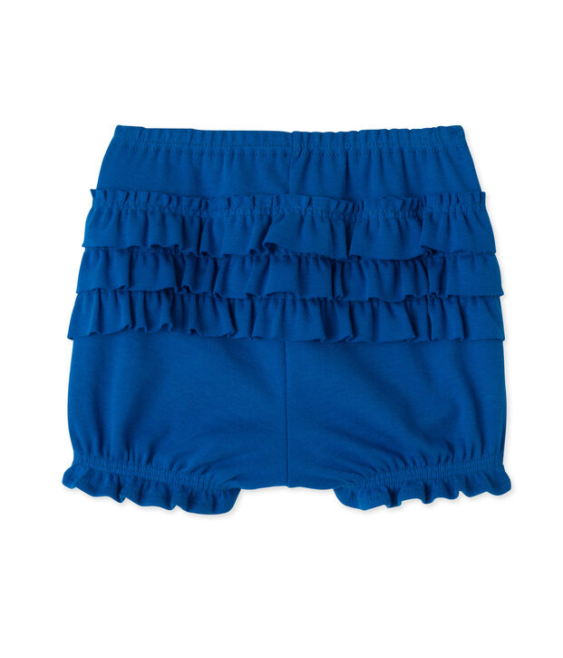Culotte bloomer b&eacute;b&eacute; fille bleu