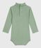 Body bébé col roulé en coton uni SAULE