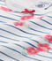 Chemise de nuit fille imprimée blanc ECUME/bleu MAJOR/ MULTICO