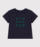 Tee-shirt manches courtes en jersey léger bébé bleu SMOKING/blanc MULTICO