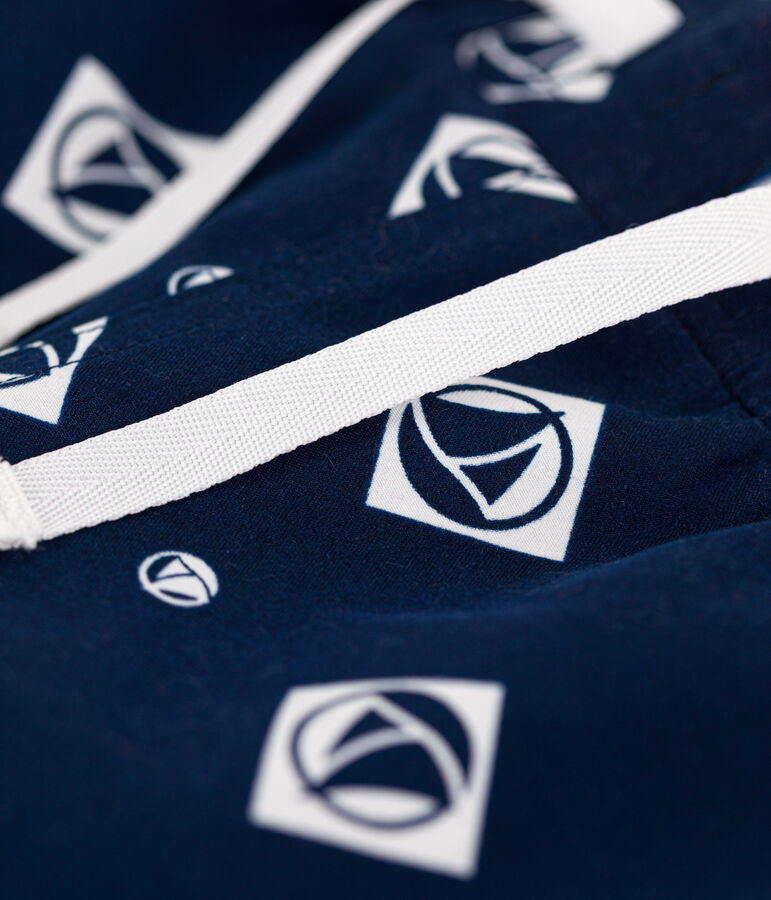 Short de bain recycl&eacute; imprim&eacute; enfant gar&ccedil;on bleu MEDIEVAL/ AVALANCHE