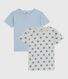 Lot de tee-shirts enfant en coton manches courtes imprimé étoiles