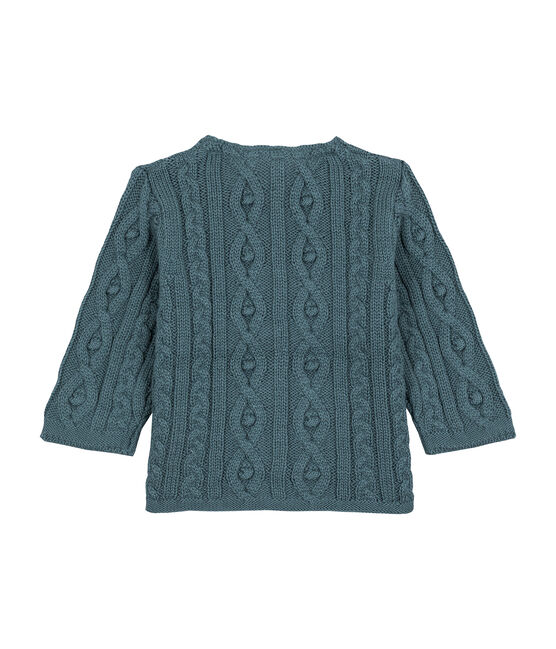 Cardigan torsadé bleu Atlantic