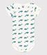 Body manches courtes en coton imprimé bébé