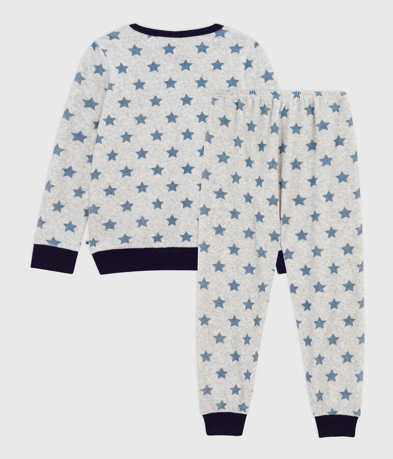 Pyjama enfant en velours imprim&eacute; etoiles BELUGA/ ADRIATIC