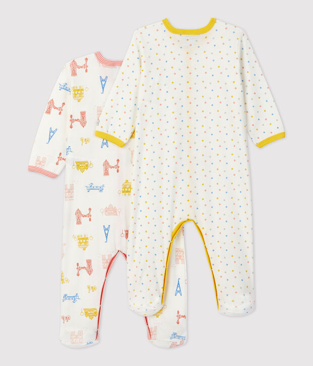 Lot de 2 dors-bien Paris et &eacute;toiles en coton multicouleur