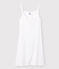 Robe à bretelles iconique en coton Femme blanc ECUME